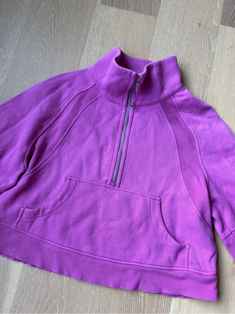 lululemon athletica Fuchsia Half-Zip Cowl Pullover